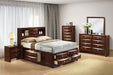 Furniture of America - Zosimo Queen Storage Bed in Dark Cherry - FM7210CH-Q - GreatFurnitureDeal