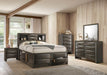 Furniture of America - Zosimo 5 Piece Eastern King Storage Bedroom Set in Gray - FM7210GY-EK-5SET - GreatFurnitureDeal