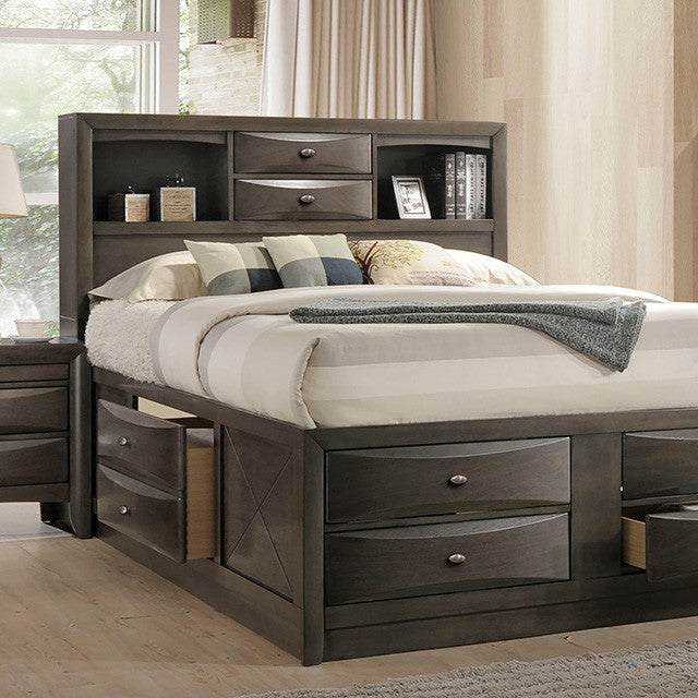 Furniture of America - Zosimo Queen Storage Bed in Gray - FM7210GY-Q - GreatFurnitureDeal