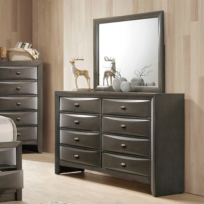 Furniture of America - Zosimo 5 Piece Eastern King Storage Bedroom Set in Gray - FM7210GY-EK-5SET - GreatFurnitureDeal