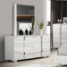 Furniture of America - Sinistra 6 Piece King Bedroom Set in White - FM7211WH-EK-6SET - GreatFurnitureDeal