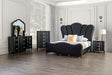 Furniture of America - Melodi Parc Eastern King Bed in Black - FM7416BK-EK - GreatFurnitureDeal