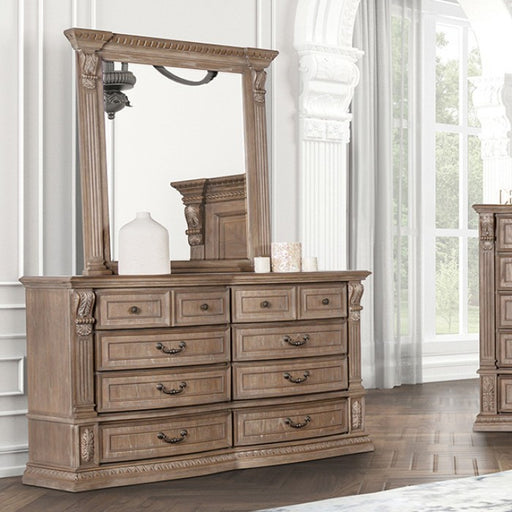 Furniture of America - Seven Dresser in Weathered Oak - FM7418AK-D - GreatFurnitureDeal