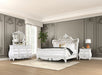 Furniture of America - Valentini 6 Piece Queen Bedroom Set in White/Tan - FM7419WH-Q-6SET - GreatFurnitureDeal