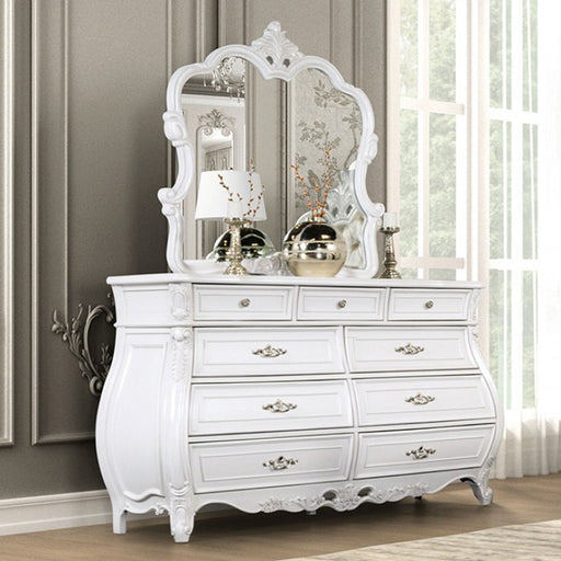 Furniture of America - Valentini Dresser in White/Tan - FM7419WH-D - GreatFurnitureDeal