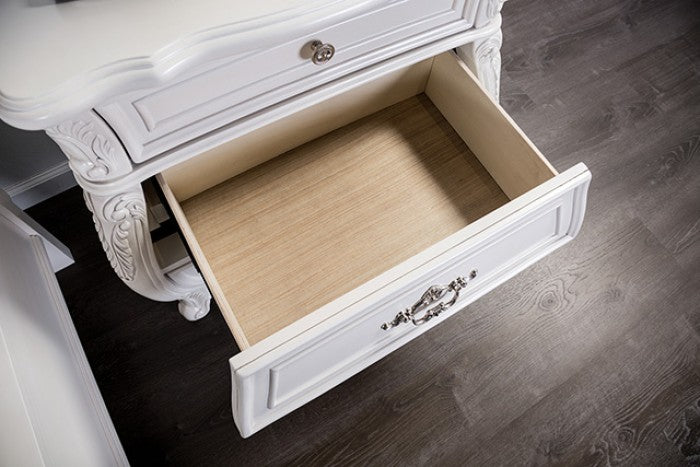 Furniture of America - Valentini Chest in White/Tan - FM7419WH-C - GreatFurnitureDeal