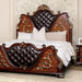 Furniture of America - Aquilina Queen Bed in Dark Cherry/Oak - FM7422CH-Q - GreatFurnitureDeal