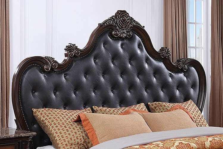 Furniture of America - Ventresca 5 Piece King Bedroom Set in Dark Cherry - FM7635CH-EK-BED-5SET - GreatFurnitureDeal