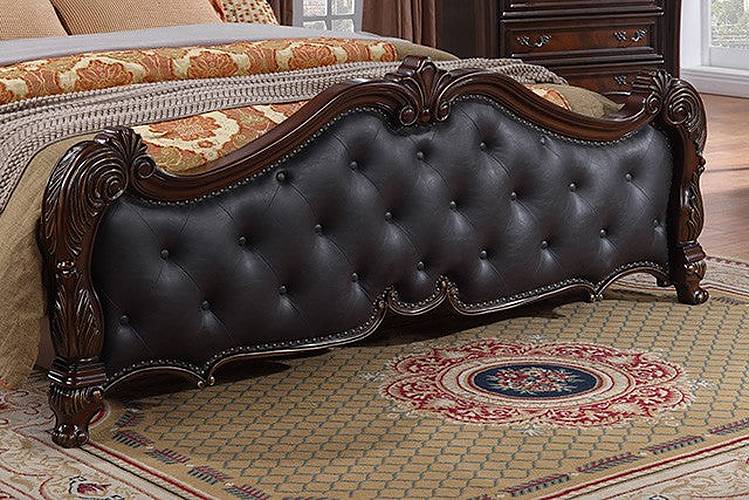 Furniture of America - Ventresca 5 Piece King Bedroom Set in Dark Cherry - FM7635CH-EK-BED-5SET - GreatFurnitureDeal