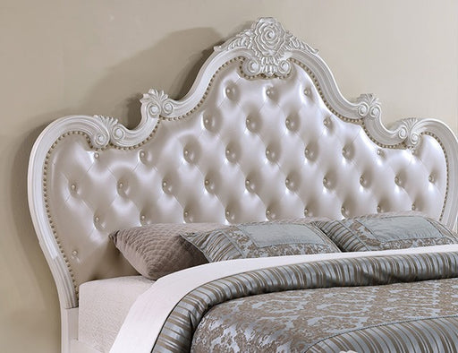 Furniture of America - Ventresca Eastern King Bed in White - FM7635WH-EK - GreatFurnitureDeal