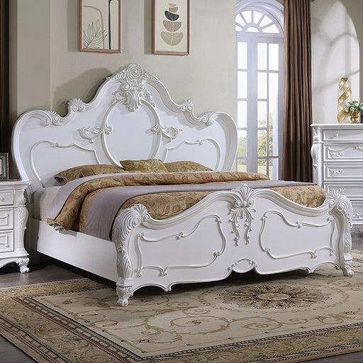 Furniture of America - Roselli Queen Bed in White - FM7636WH-Q - GreatFurnitureDeal