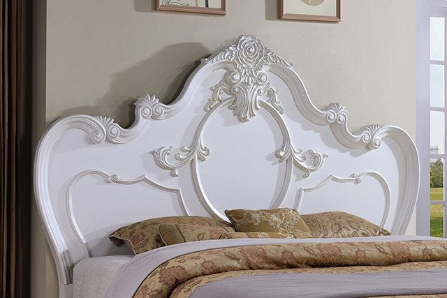 Furniture of America - Roselli Queen Bed in White - FM7636WH-Q - GreatFurnitureDeal