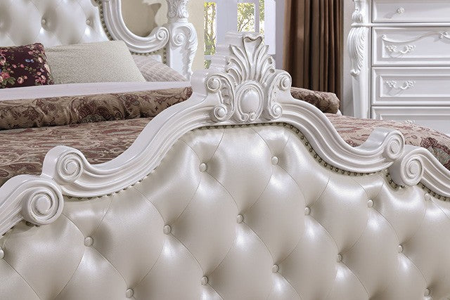 Furniture of America - Cremona Eastern King Bed in White - FM7637WH-EK - GreatFurnitureDeal