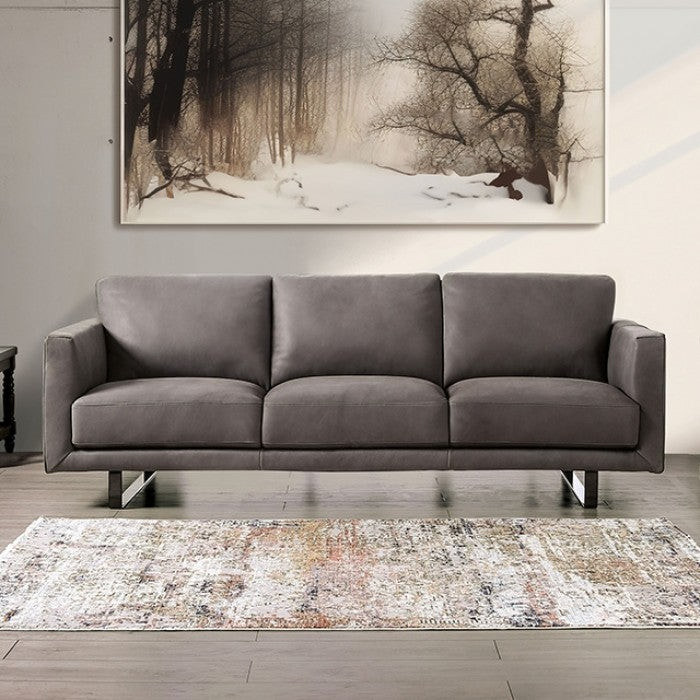 Furniture of America - Mezzanotte Sofa in Gray - FM90000GY-SF
