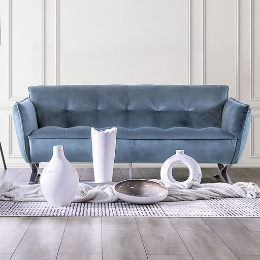 Furniture of America - Civellutino Sofa in Light Blue - FM90004-SF - GreatFurnitureDeal
