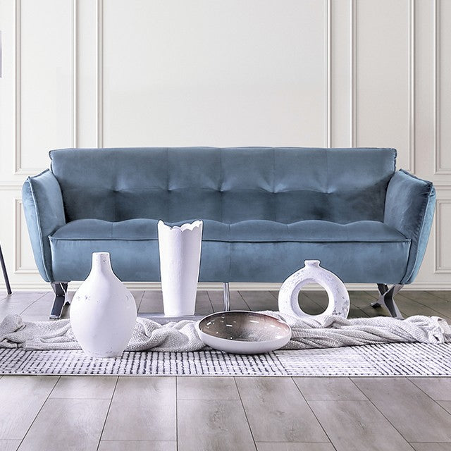 Furniture of America - Civellutino Sofa in Light Blue - FM90004-SF