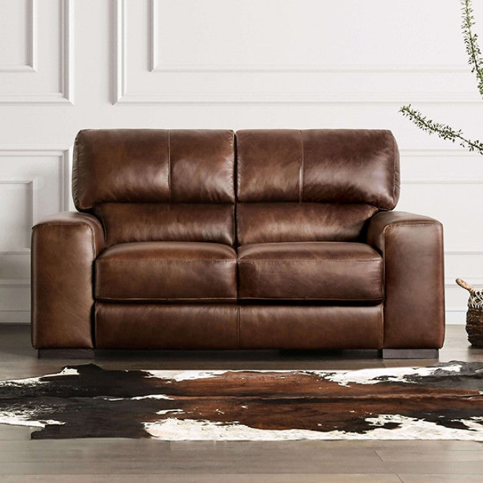Furniture of America - Marsicano 2 Piece Living Room Set in Cognac - FM90005-SF-2SET - GreatFurnitureDeal