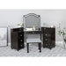 Furniture of America - Tracie Vanity Set in Obsidian Gray - FOA-DK5686DG-PK - GreatFurnitureDeal