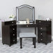 Furniture of America - Tracie Vanity Set in Obsidian Gray - FOA-DK5686DG-PK - GreatFurnitureDeal