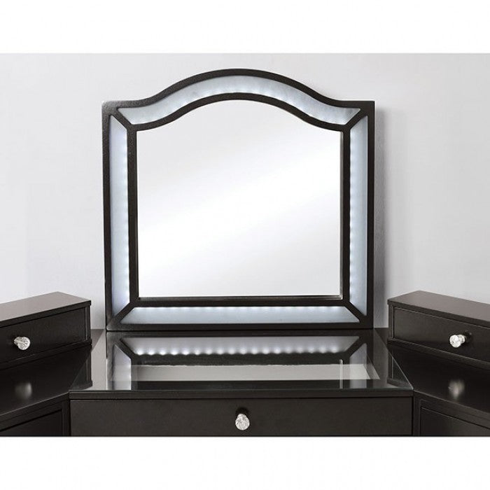 Furniture of America - Tracie Vanity Set in Obsidian Gray - FOA-DK5686DG-PK - GreatFurnitureDeal