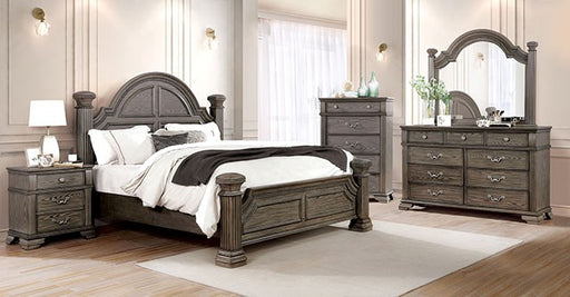 Furniture of America - Pamphilos 6 Piece Queen Bedroom Set in Gray - FOA7144GY-Q-6SET - GreatFurnitureDeal