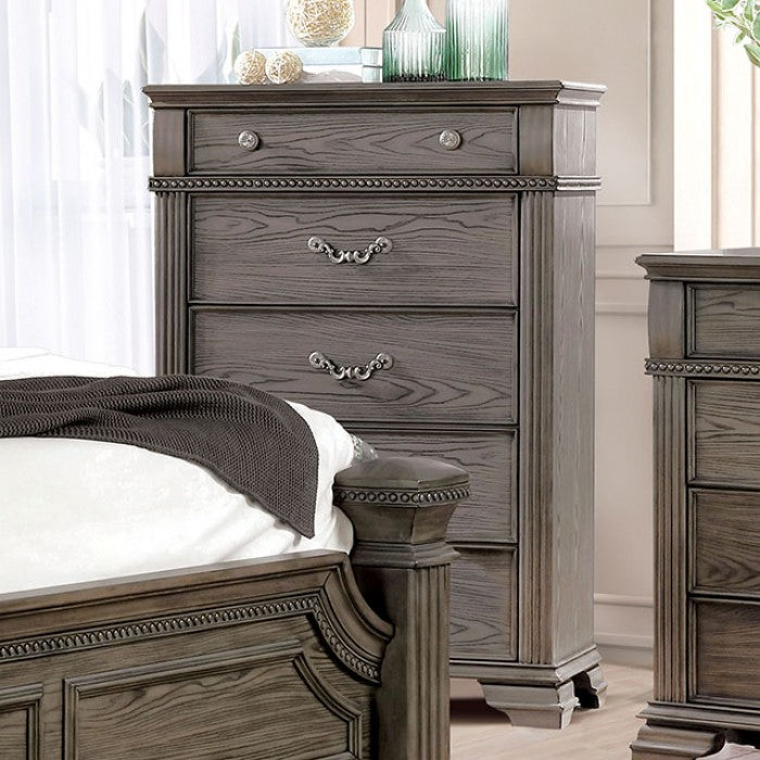 Furniture of America - Pamphilos 6 Piece Queen Bedroom Set in Gray - FOA7144GY-Q-6SET - GreatFurnitureDeal