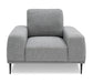 VIG Furniture - Divani Casa Fonda - Modern Grey Fabric Chair - VGMB-2123-CHR-GRY - GreatFurnitureDeal