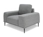 VIG Furniture - Divani Casa Fonda - Modern Grey Fabric Chair - VGMB-2123-CHR-GRY - GreatFurnitureDeal