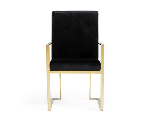 VIG Furniture - Modrest Fowler Modern Black Velvet Dining Chair - VGVCB8866A - GreatFurnitureDeal