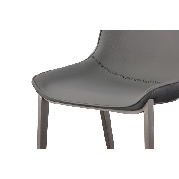 VIG Furniture - Modrest Frasier Modern Grey Eco-Leather Dining Chair (Set of 2) - VGHR3505-GRY - GreatFurnitureDeal