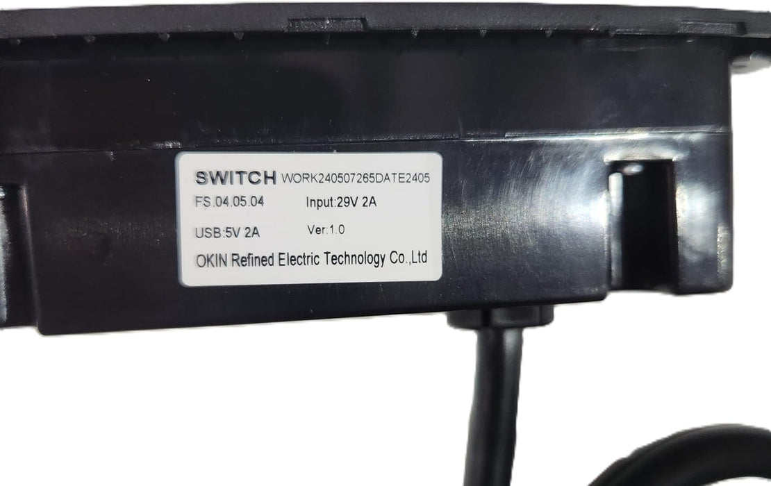 OKIN Replacement Switch with USB and USB C - Replacement Part for Electric Recliner - FS.04.05.04 - GreatFurnitureDeal
