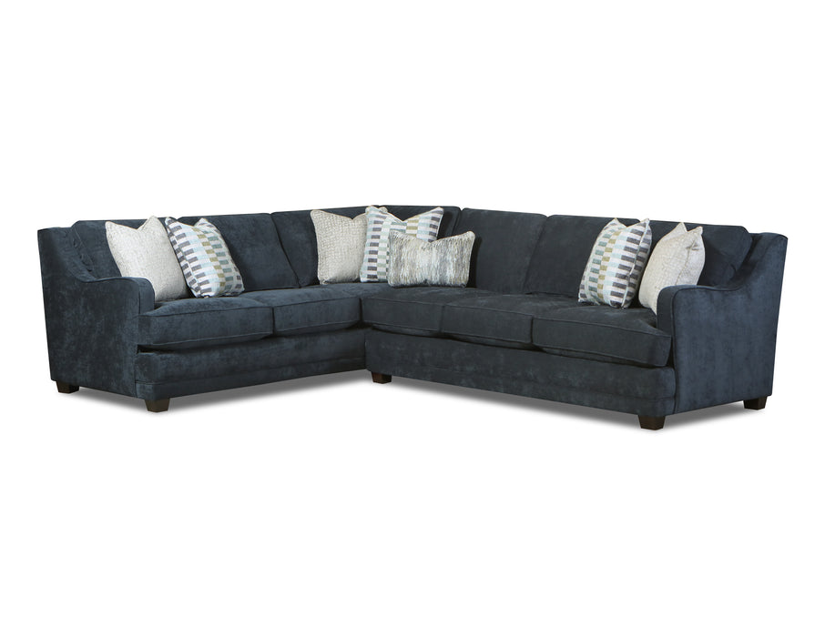 Southern Home Furnishings - Elise Sectional in Ink - 7000-31R/33L Elise Ink - GreatFurnitureDeal