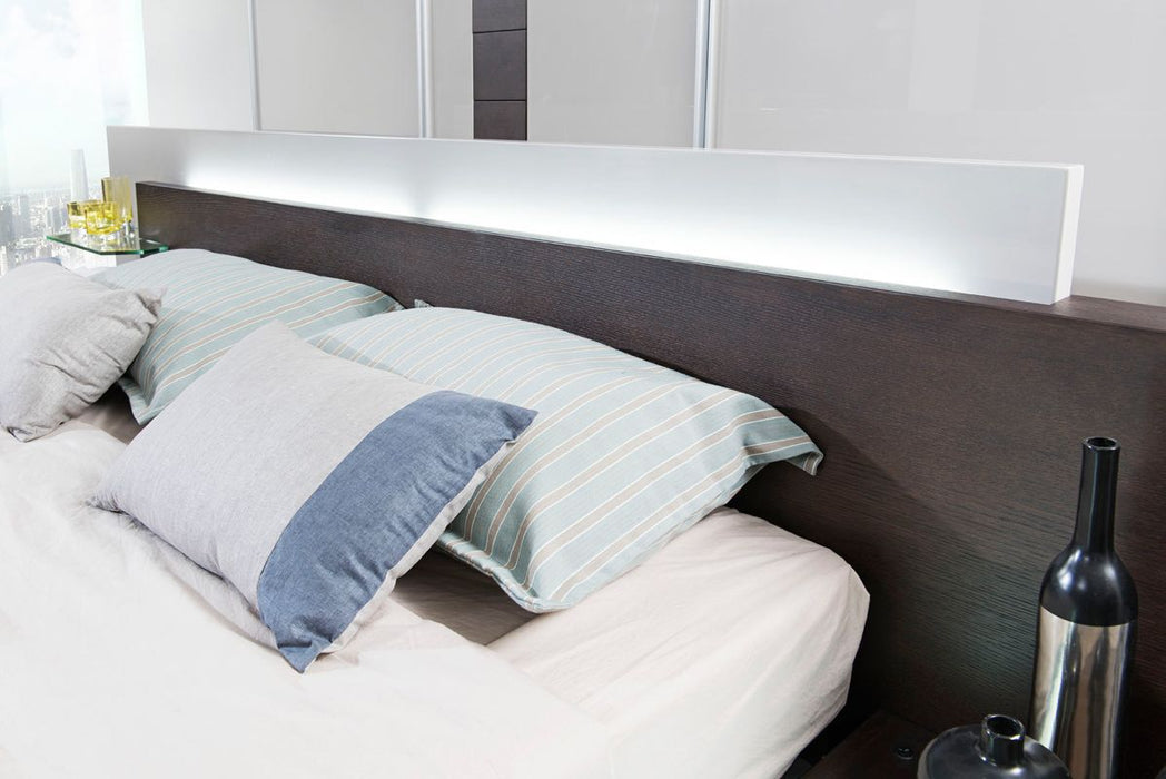 VIG Furniture - Modrest Gamma Contemporary Brown Oak Bed with Storage - VGWCC151A-BRN - GreatFurnitureDeal