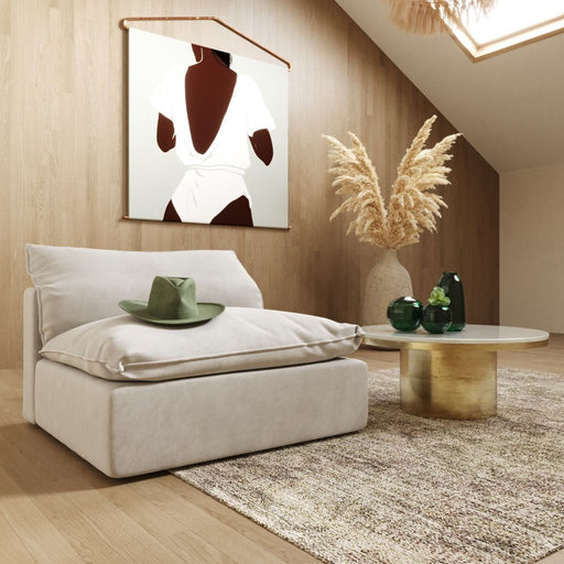 VIG Furniture - Divani Casa Garman Modern Light Grey Armless Seater - VGKKKF.2651-GRY-AL-SEAT - GreatFurnitureDeal