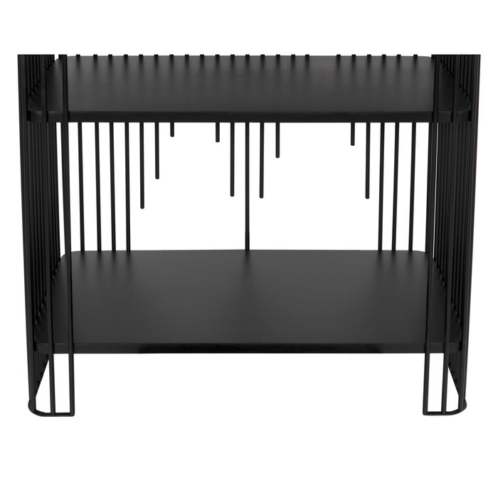 Noir Furniture - Mila Bookcase - GBCS253MTB - GreatFurnitureDeal