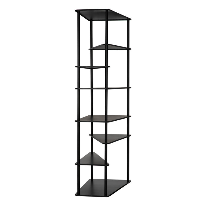 Noir Furniture - Everest Bookcase - GBCS254MTB - GreatFurnitureDeal