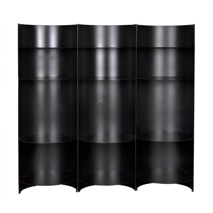 Noir Furniture - Fassbender Bookcase Set/3 - GBCS260MTB-3 - GreatFurnitureDeal
