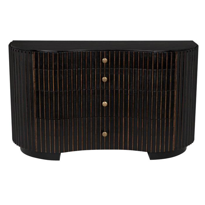 Noir Furniture - Irene Dresser, HB w/Light Brown Trim - GDRE188HB - GreatFurnitureDeal