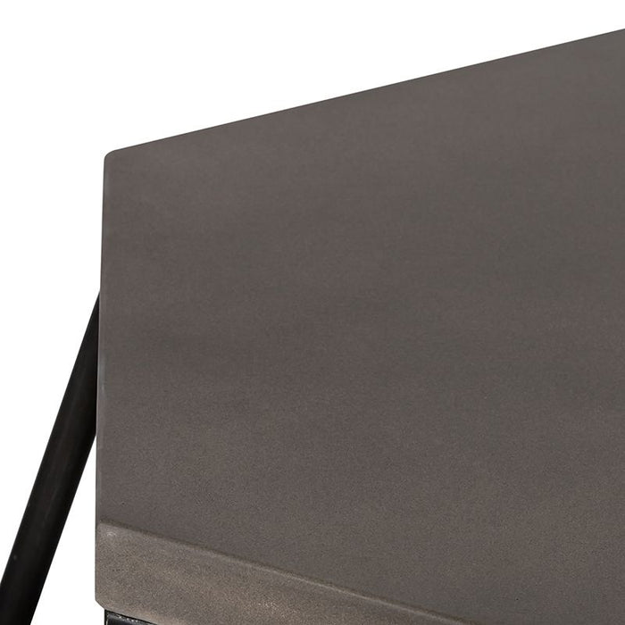 VIG Furniture - Modrest Tartan Modern Concrete & Metal End Table - VGLBGEOM-LT70-02 - GreatFurnitureDeal