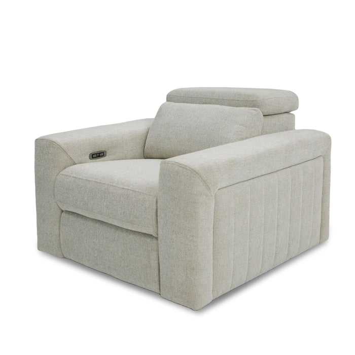 VIG Furniture - Divani Casa Gering - Modern Beige Fabric Power Recliner Chair - VGMB-R191-P2-RCLN-BGE