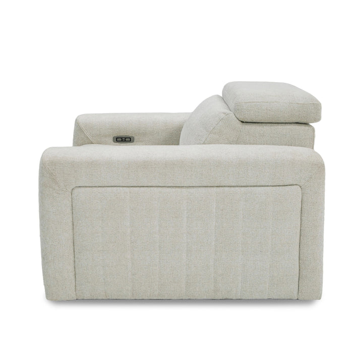 VIG Furniture - Divani Casa Gering - Modern Beige Fabric Power Recliner Chair - VGMB-R191-P2-RCLN-BGE