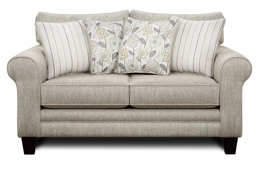 Southern Home Furnishings - Vandy Heather Sofa Set in Greige - 1140 1141 1142 Vandy Heather - GreatFurnitureDeal