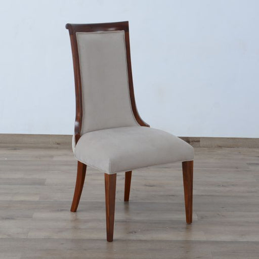 European Furniture - Glamour Side Chair Set of 2 in Dark Mocha Natural Wood - 56015-SC - GreatFurnitureDeal