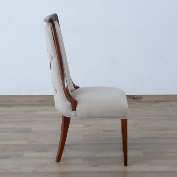 European Furniture - Glamour Side Chair Set of 2 in Dark Mocha Natural Wood - 56015-SC - GreatFurnitureDeal
