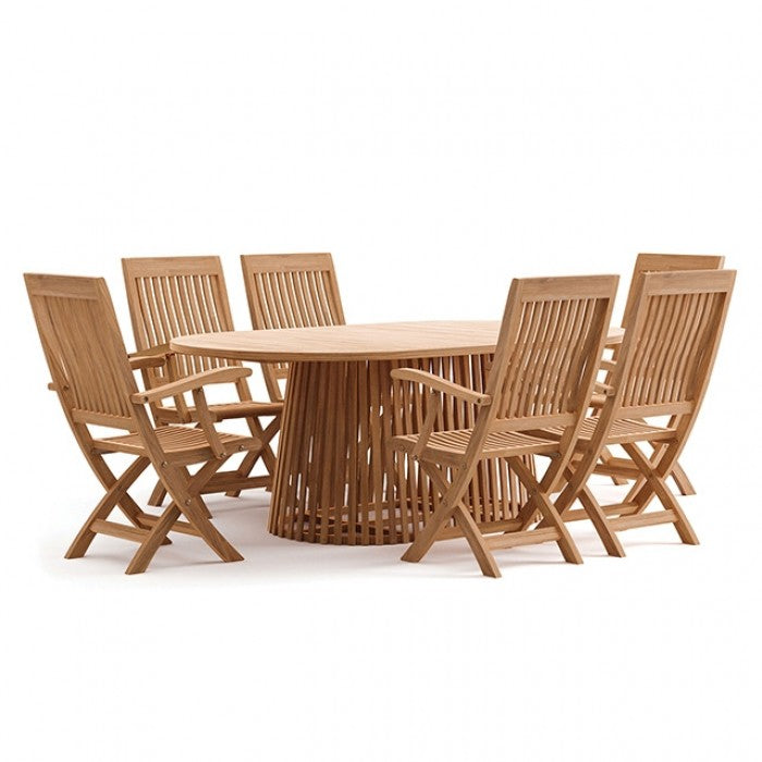 Furniture of America - Lovina Oval Dining Table - GM-2031-PK - GreatFurnitureDeal