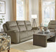 Southern Motion - Show Stopper 3 Piece Double Reclining Living Room Set in Granite - 736-31-28-1736S - GreatFurnitureDeal