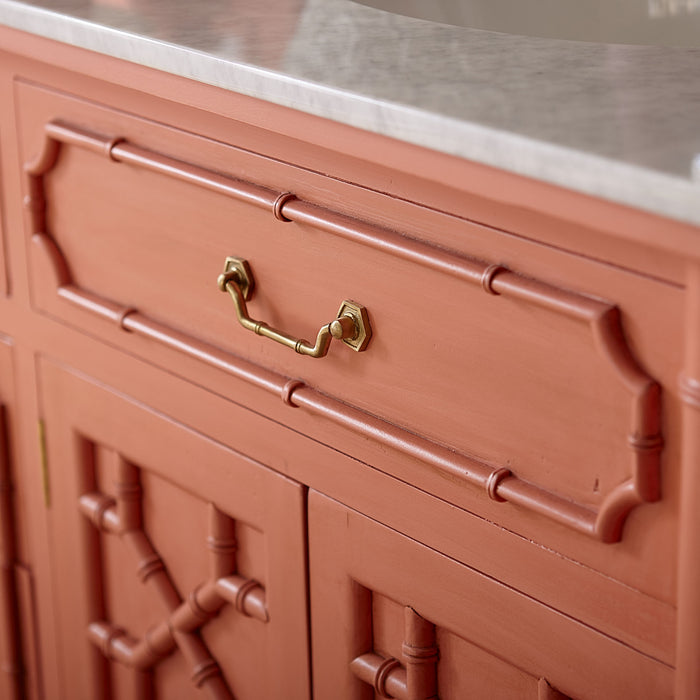 Bramble - Grosvenor Double Vanity w/ Sink & Marble Top - BR-76426 - GreatFurnitureDeal