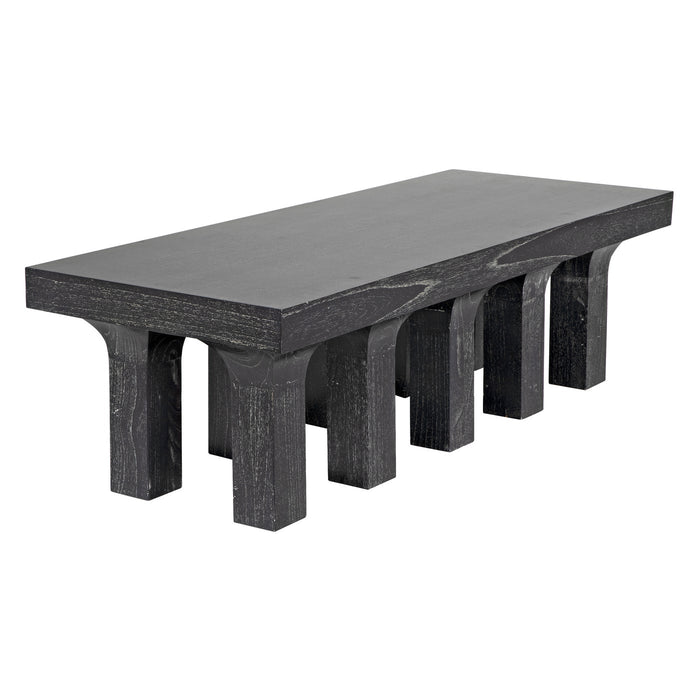 Noir Furniture - Santos Coffee Table, Cinder Black - GTAB1136CB