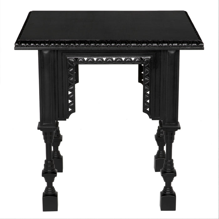 Noir Furniture - Luxor Side Table, HB - GTAB646HB - GreatFurnitureDeal