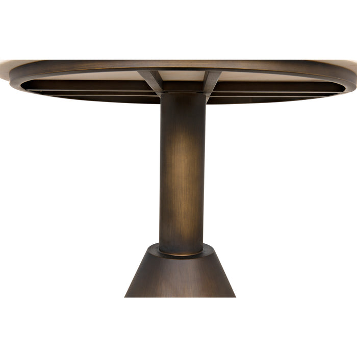 Noir Furniture - Joseph Side Table, Aged Brass - GTAB982AB
